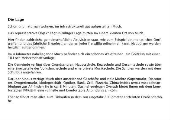 Haus Beschreibung Lage