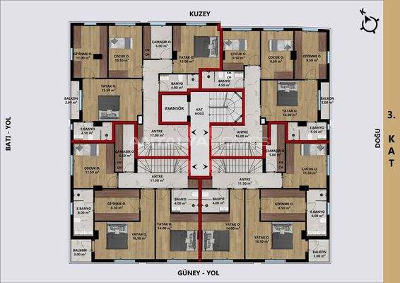 Apartments with Balcony and Garden in Konyaalti