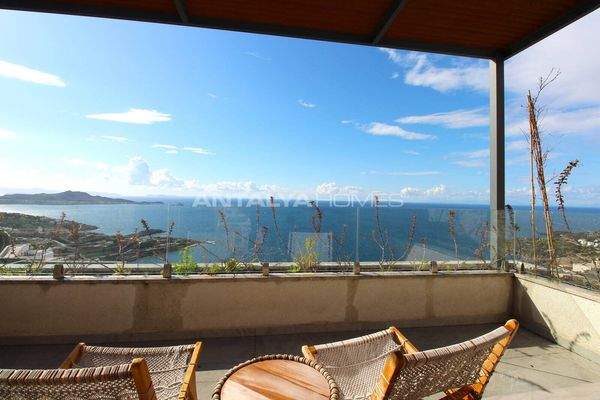 Stone Clad Sea View Detached Villas in Bodrum Yalikavak