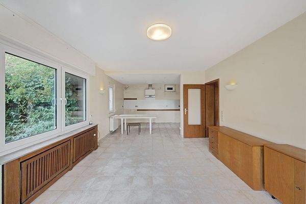 Blick zur Küche im UG