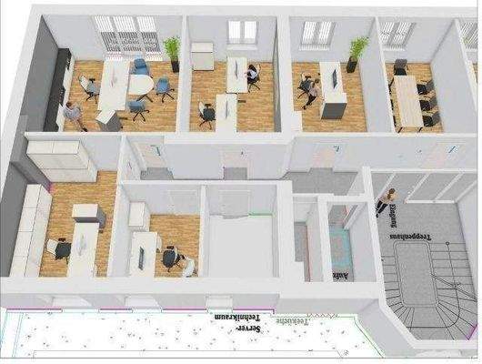 Vogelperspektive von Planungsvariante-2