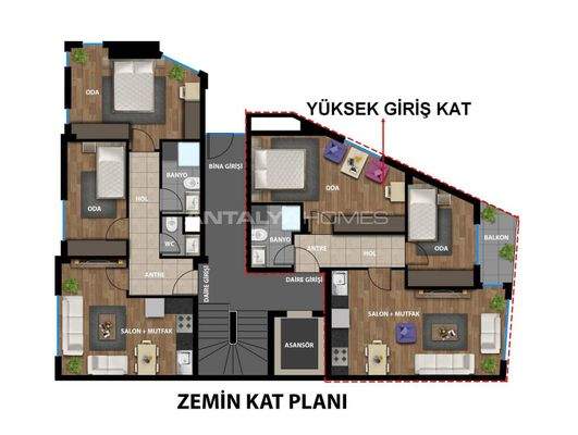 New Apartments Near the Sea and Mall in Muratpasa Antalya