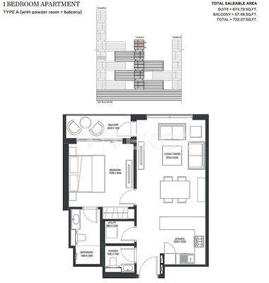 Properties in a 5-Tower Project in Dubai Meydan