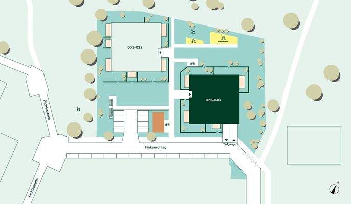 Lage der Eigentumswohnung im Quartier