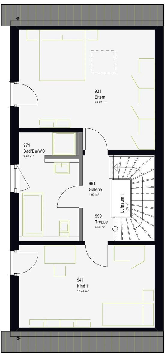 Grundriss 1. Stock