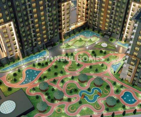 City and Nature View Apartments Near the Mall in Eyupsultan