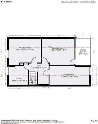 Grundriss Obergeschoss