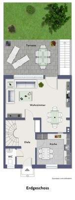 Grundriss nicht maßstabsgerecht