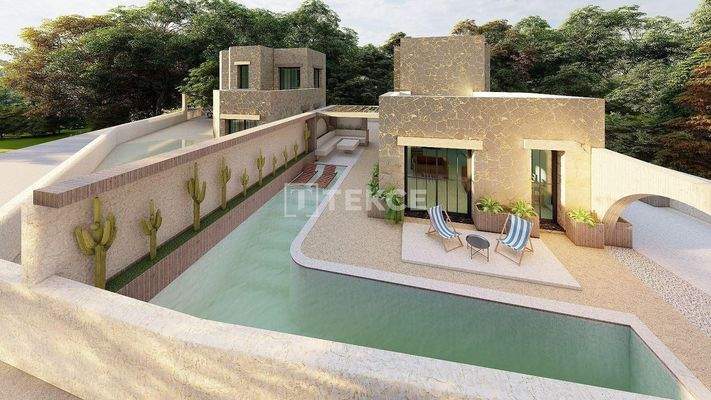 Specially Designed Detached Villas with Pool in Bodrum Turkey