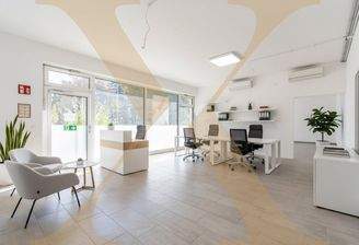 Bsp. Büro - Visualisierung – Einrichtung mittels KI ergänzt