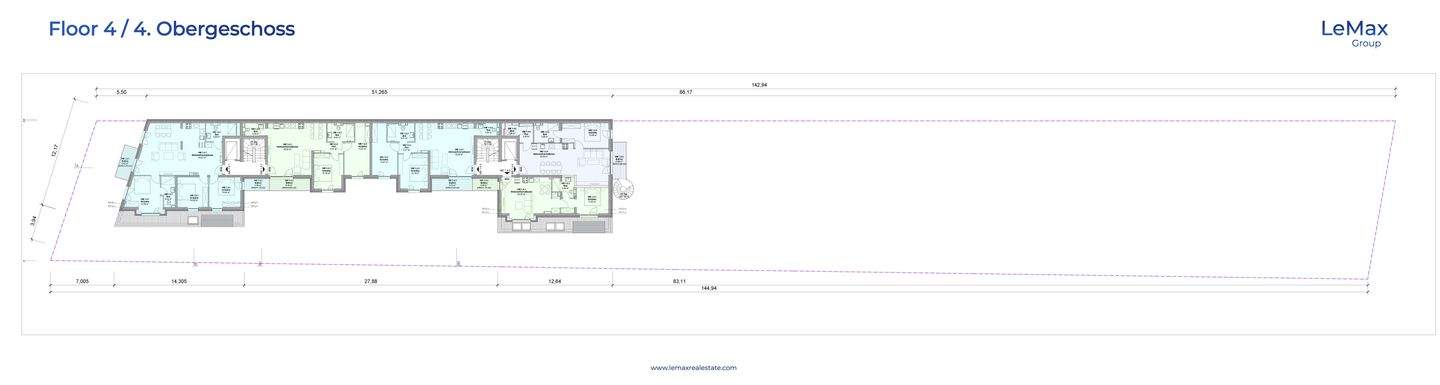 4. OG des Hauptgebäudes