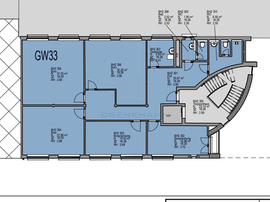 Grundriss GW33 3. OG