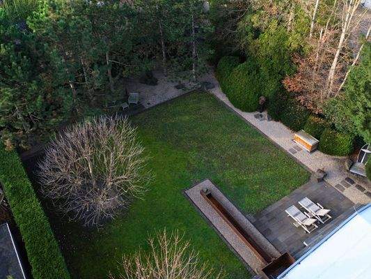 Garten Drohnenaufnahme