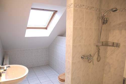 Musterbad mit Fenster und Dusche