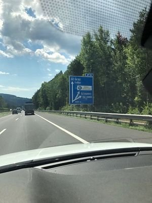 Autobahn Ausfahrt Grimmensten
