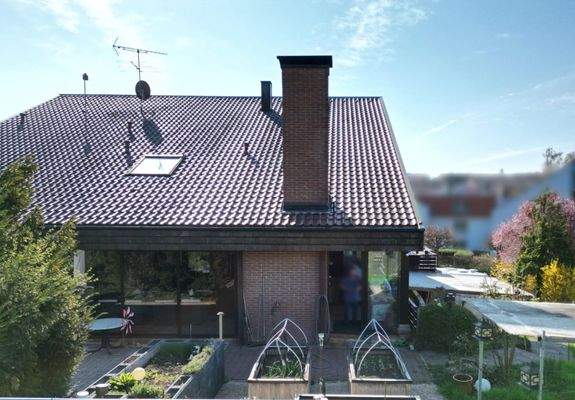 Panoramafenster zur Terrasse