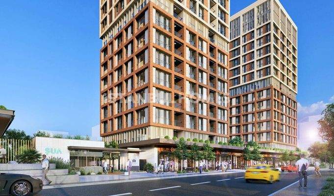 City-View Flats in a Complex with Pool in Kadikoy Istanbul