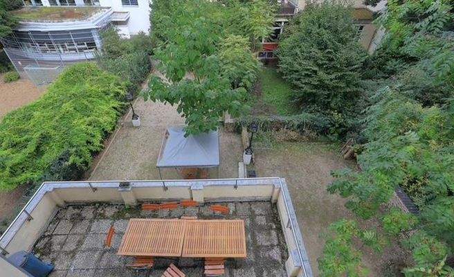 Blick auf den Garten