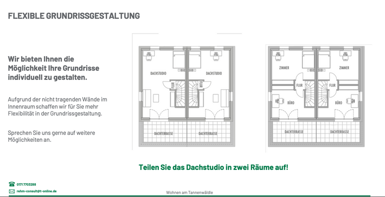 Flexible Grundrissgestaltung