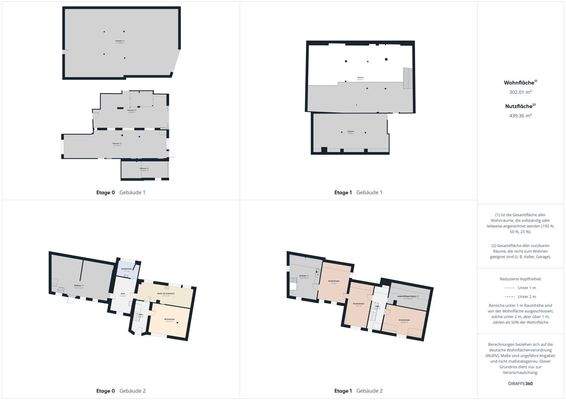 Gesamtübersicht Grundrisse