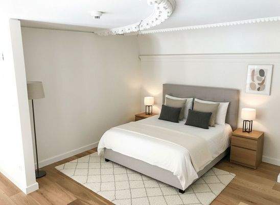 Schlafbereich auf der Galerie