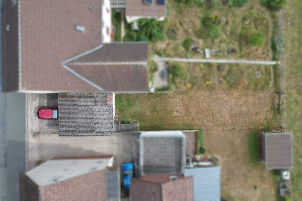 Draufsicht Garage/Garten