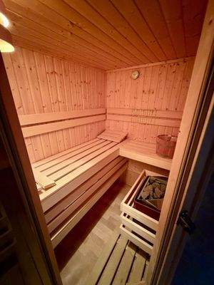 Blick in die Sauna
