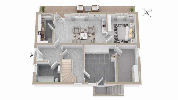 Grundriss - Hanggeschoss