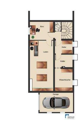 Grundriss Laden/Büro