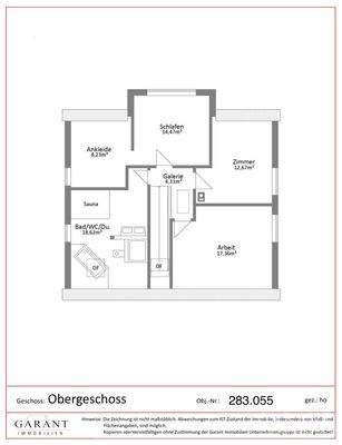 Grundriss Obergeschoss