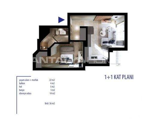 Properties Close to the Sea and Shopping Mall in Antalya Lara