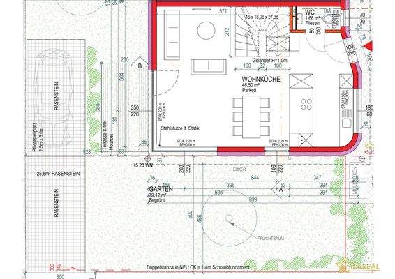 ERDGESCHOSS MIT GARTEN