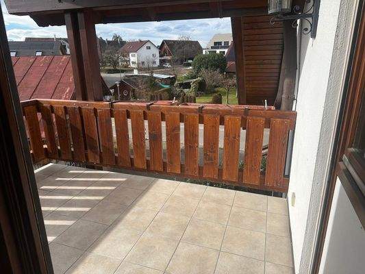 Balkon Wohnzimmer Süd- Westbalkon