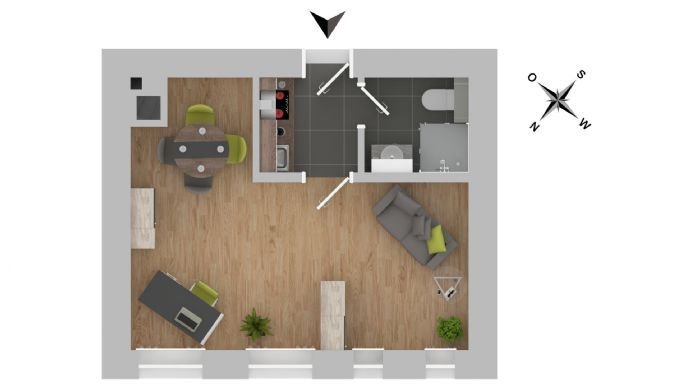 solide vermietetes Apartment - für Kapitalanleger