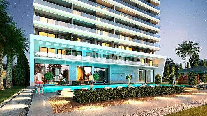 Sea-View Residence Apartments Near the Metro in İzmir Konak