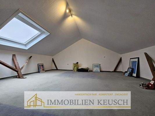 Großer Dachboden ausgebaut ohne Heizung