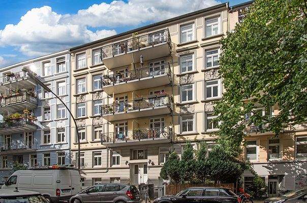 Blick auf das Wohnhaus