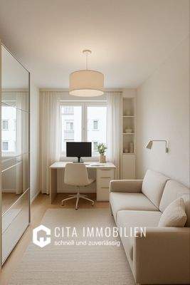 Arbeitszimmer Visualisierung 