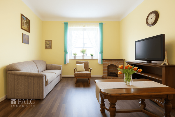 Wohnzimmer Wohnung straßenseitig