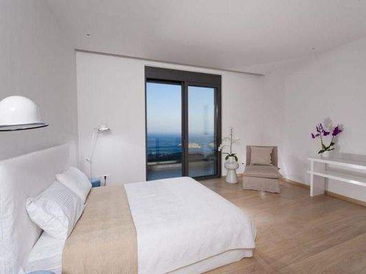 Kreta, Schisma Eloundas: Luxus-Villa mit herrlichem Blick auf Meer, Bucht und Insel zu verkaufen
