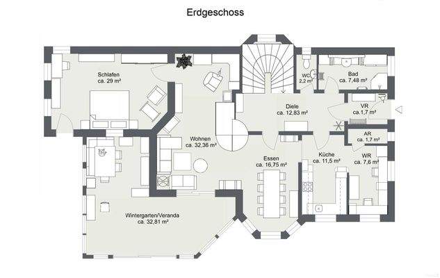 Grundriss Erdgeschoss