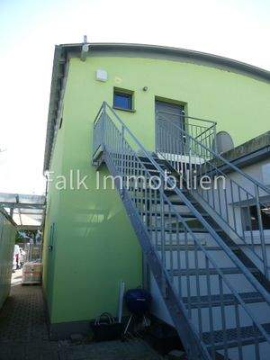 Ansicht Fluchttreppe