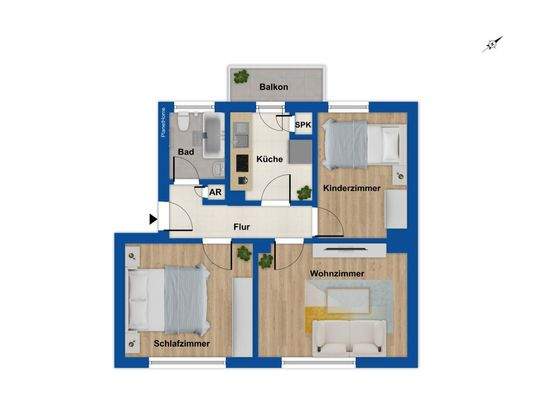 Grundriss Obergeschoss