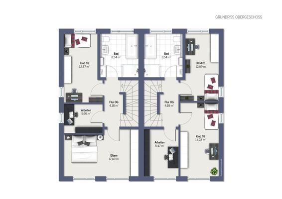 Grundriss Obergeschoss