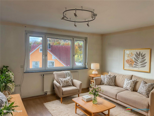 Wohnzimmer - virtually staged