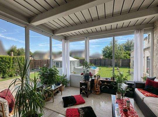 mögliche Farbegestaltung des Wintergartens