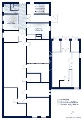 Grundriss Erdgeschoss - optionale Fläche