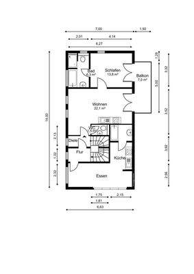 Bestand Obergeschoss