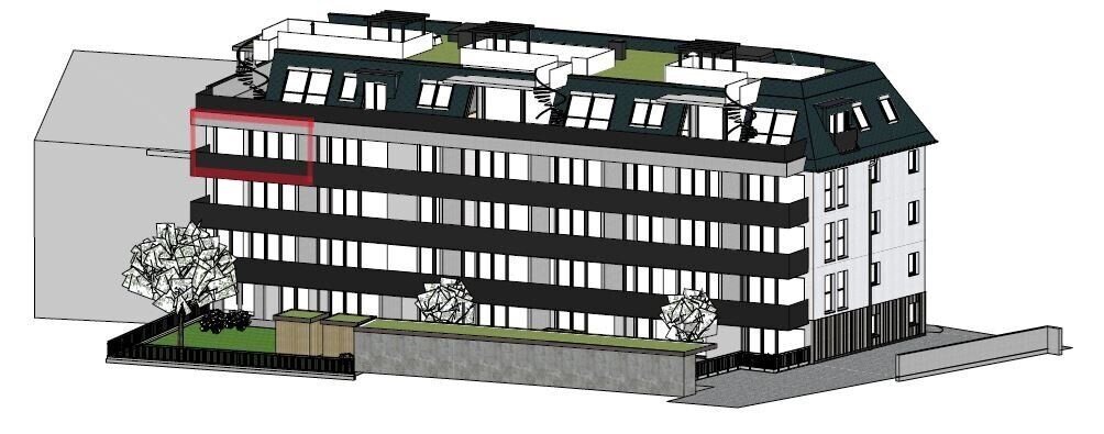 Visualisierte Lage 3.OG Top 9A , Wohnbauprojekt Pro20+ Kufstein