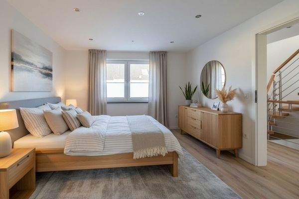 Schlafzimmer Obergeschoss illustriert